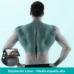 Depilación Láser Media Espalda Alta – Hombres